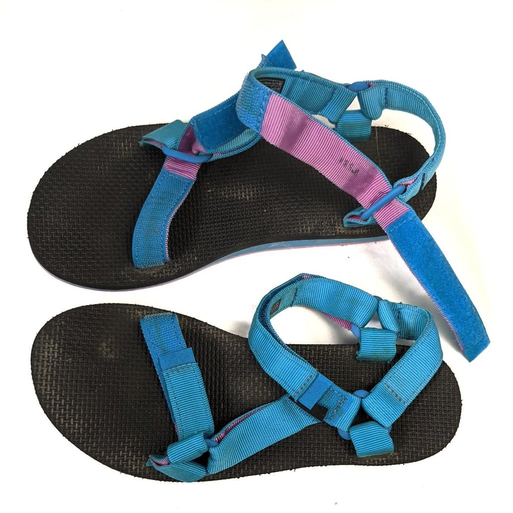 Classic Teva Sandals 8 Turquoise Pink EF03113h